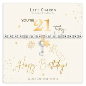 21st Happy Birthday Bracelet
