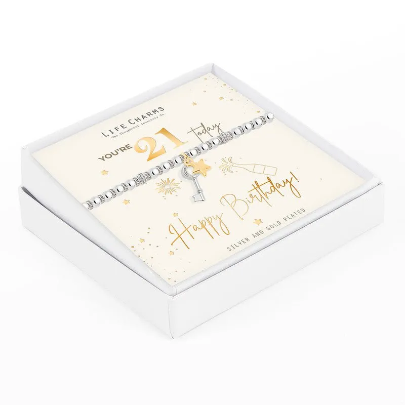 21st Happy Birthday Bracelet
