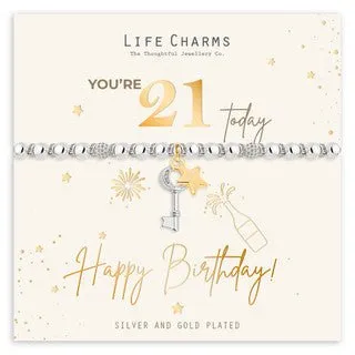21st Happy Birthday Bracelet