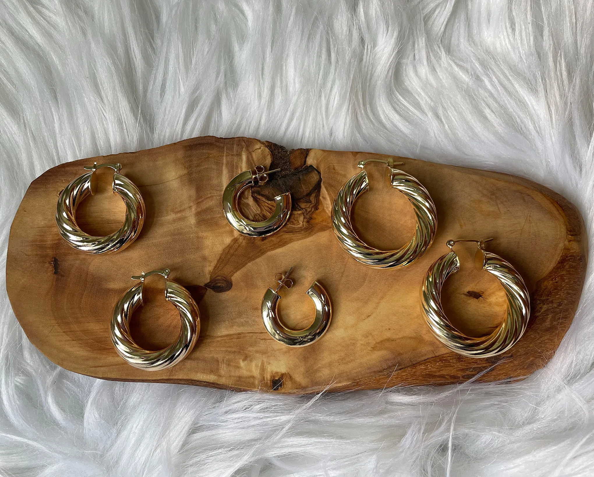 Adina Eden Celestial Arch Hoop Earring in 14k Gold Vermeil