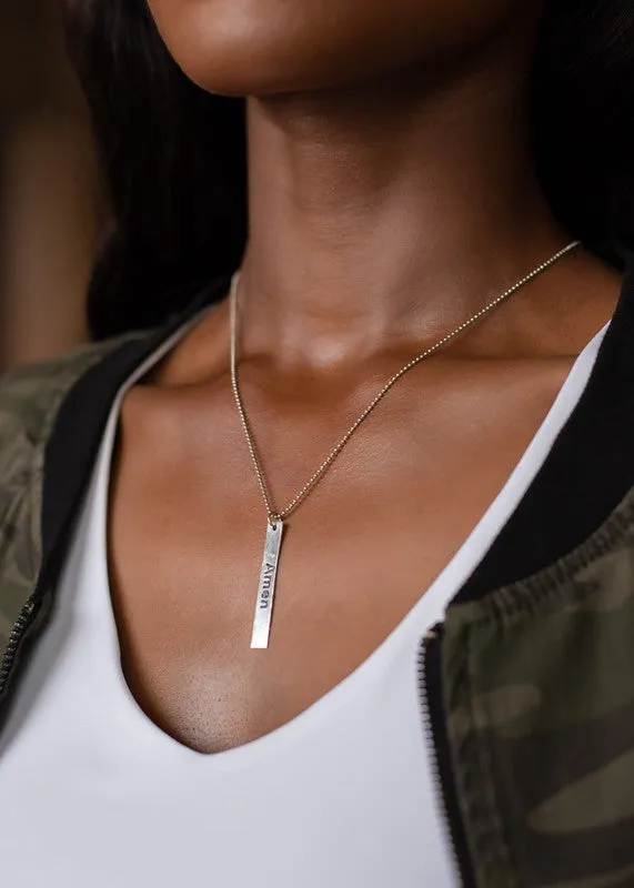 AMEN PENDANT NECKLACE (2 COLORS)