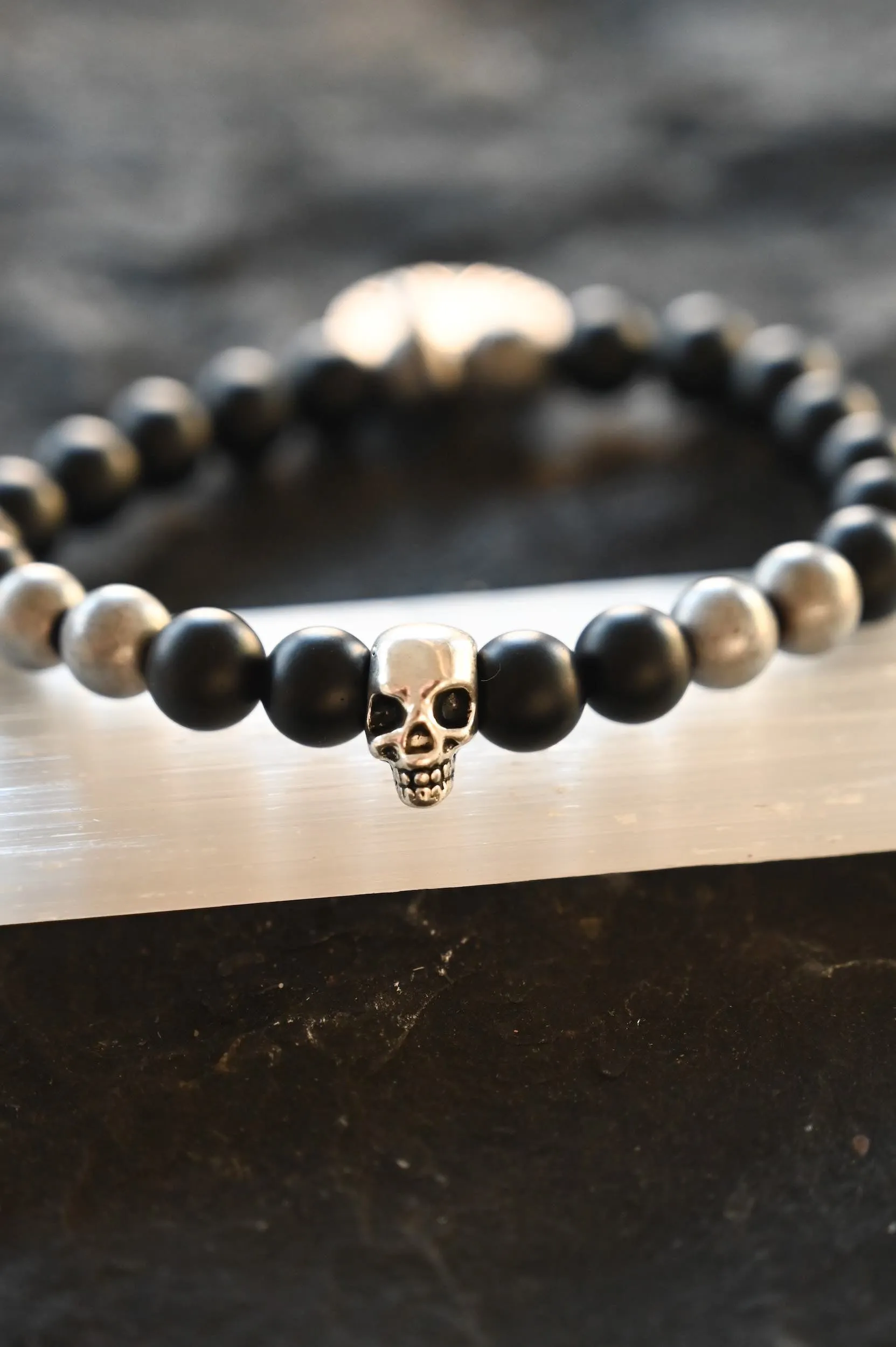 Bad To The Bone Onyx Bracelet