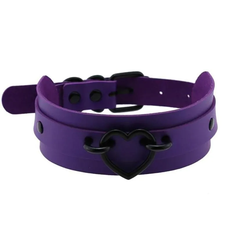 Black Heart Choker Necklace