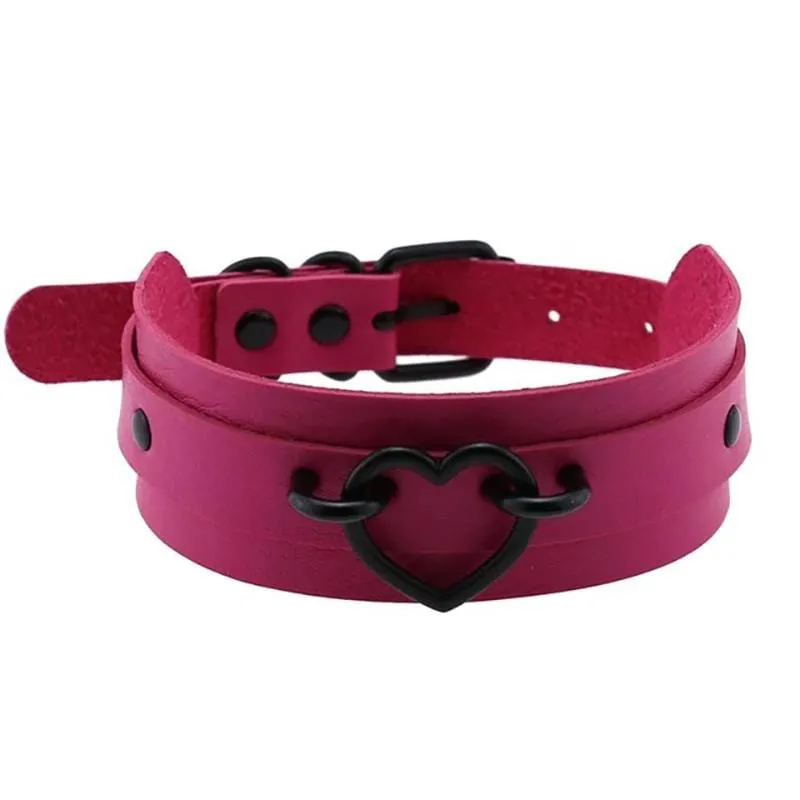 Black Heart Choker Necklace