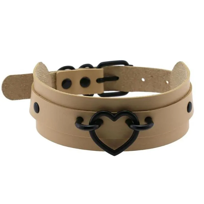 Black Heart Choker Necklace