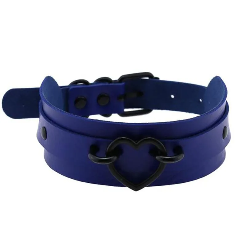 Black Heart Choker Necklace