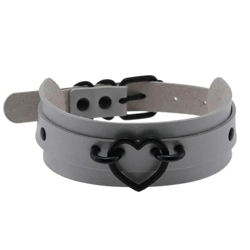 Black Heart Choker Necklace