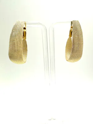 Micro Bead Hoop Earrings