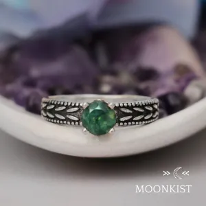 Nature inspired Leaf Engagement Ring | Moonkist Designs