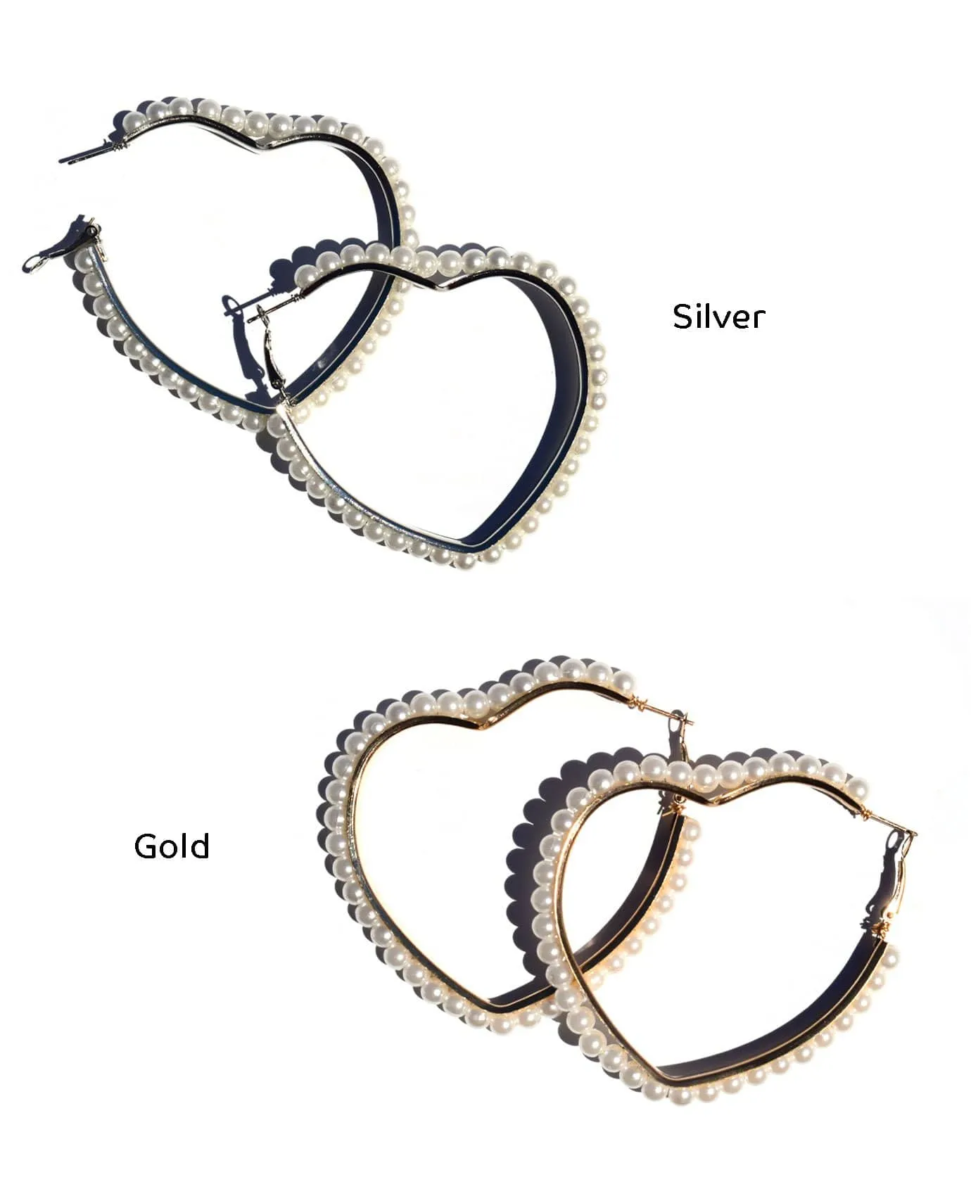 Real Heart Hoop Earring