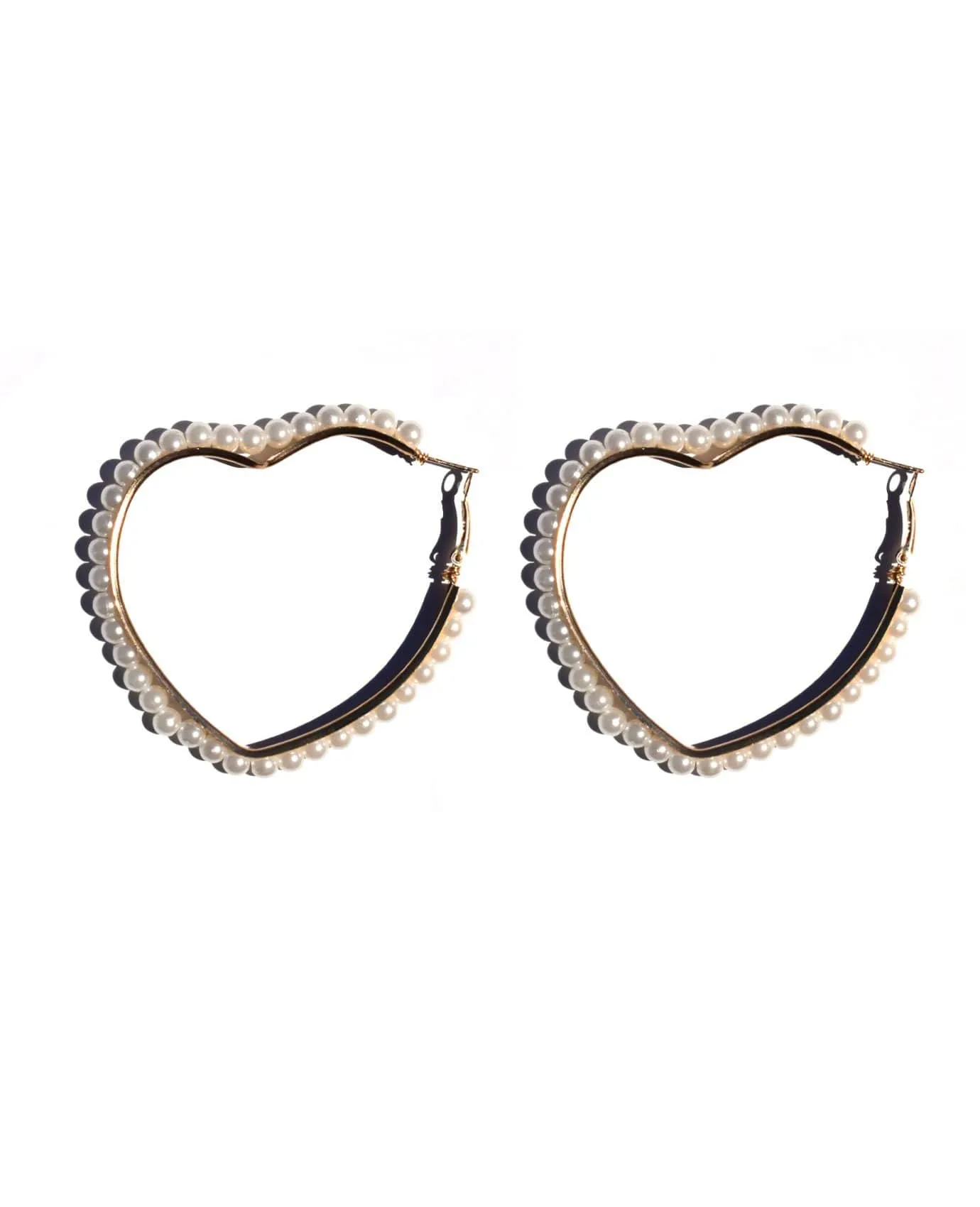 Real Heart Hoop Earring