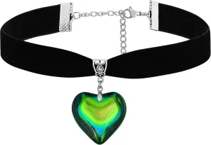 Sacina Black Heart Choker, Heart Necklace, Gothic Goth Vintage Necklace, Valentine Gift, Christmas Jewelry Gift for Women