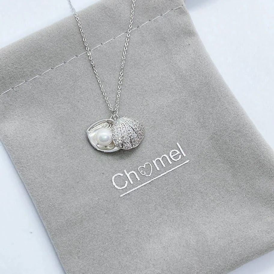 Shell Cubic Zirconia Necklace