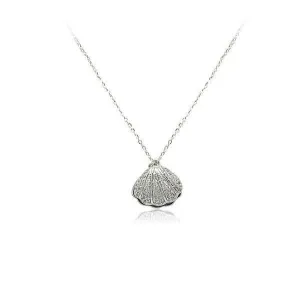 Shell Cubic Zirconia Necklace