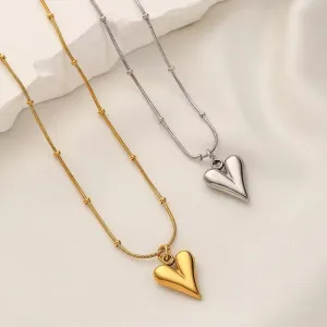Temperament Minimalist Cute Heart Pendant Necklace