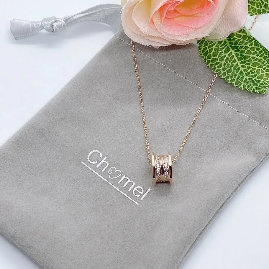 Tunnel Cubic Zirconia Necklace
