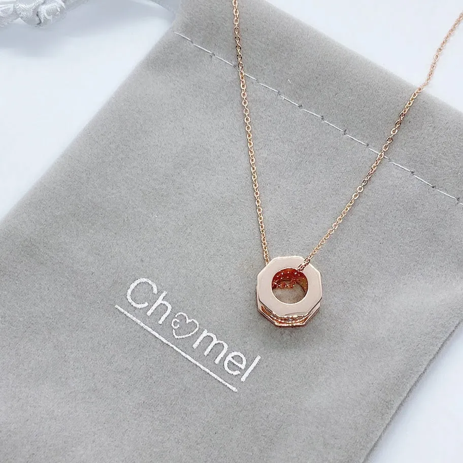 Tunnel Cubic Zirconia Necklace