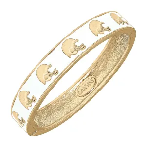 White Football Bangle